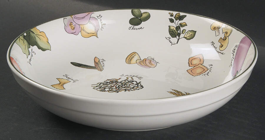 Pasta Ingredients 8" Individual Pasta Bowl by Furio-1