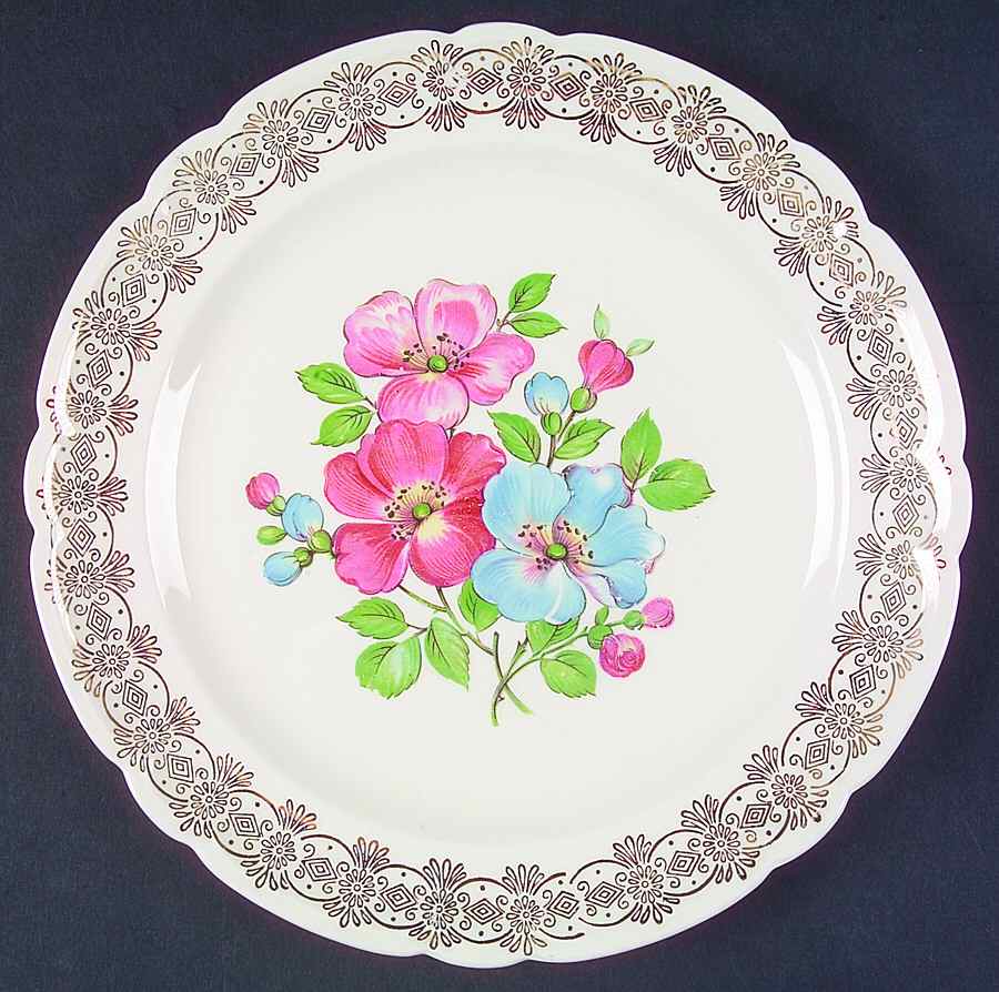 Blossomtime Dinner Plate by French Saxon-1