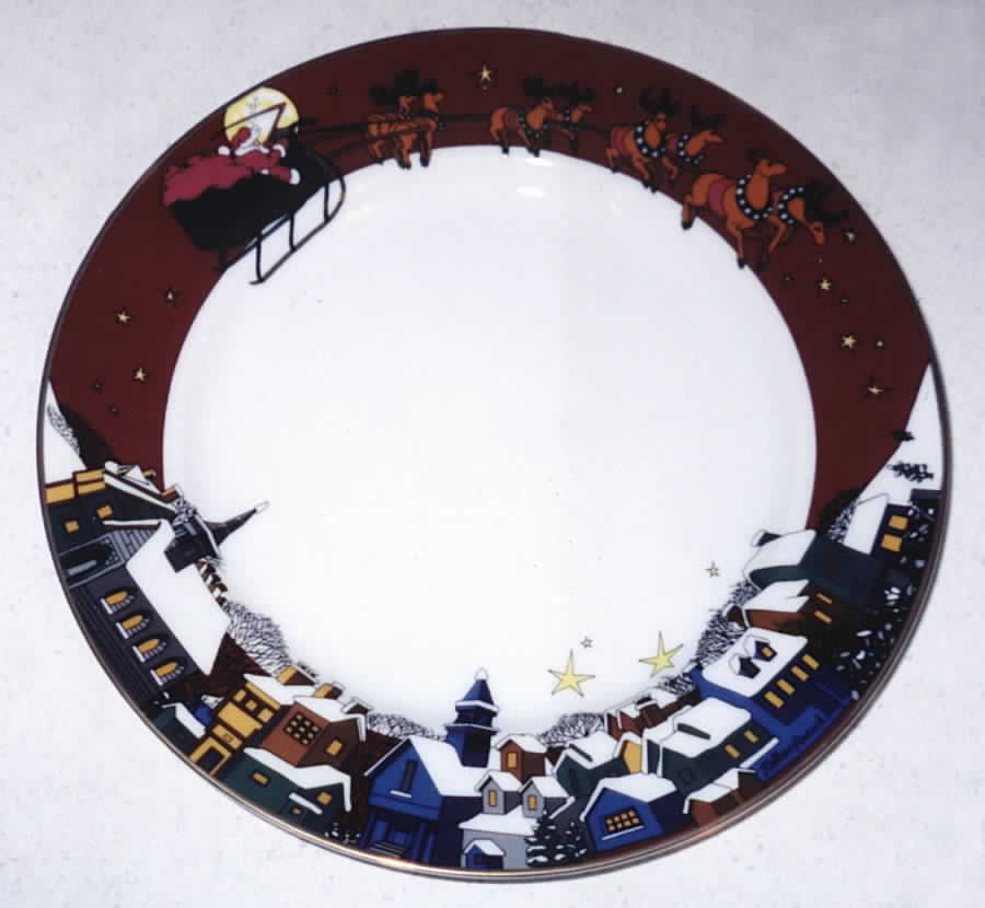 Over The Rooftop Salad Plate by Fine China of Japan-1