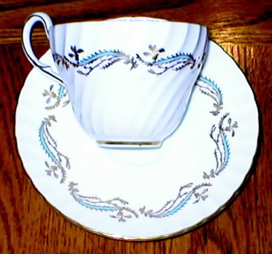 FOL34 Flat Cup & Saucer Set by Foley-1