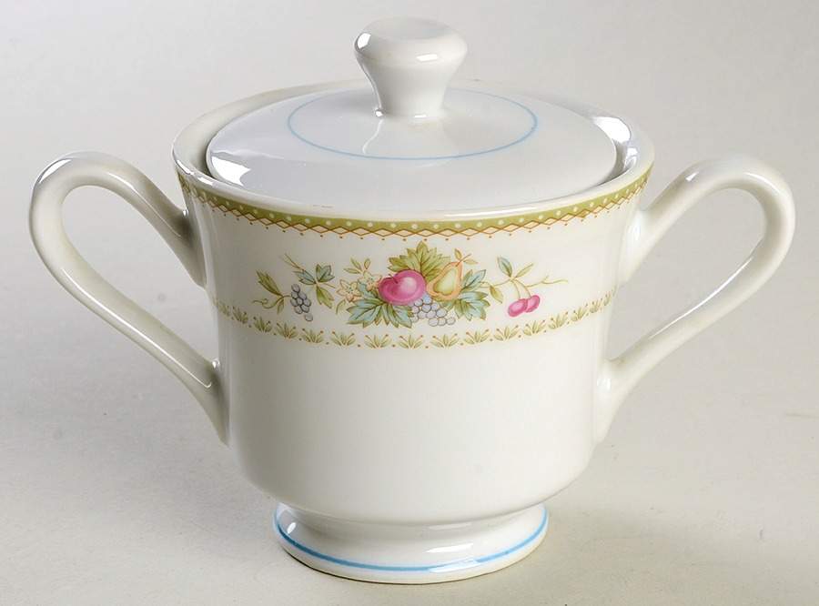 Cornucopia Sugar Bowl & Lid by Fine China of Japan-1