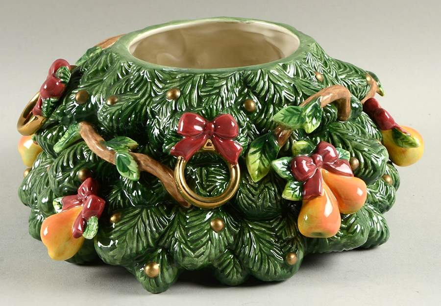 Twelve Days of Christmas 3 Part Stackable Candy Dish Middle Dish by Fitz & Floyd-1