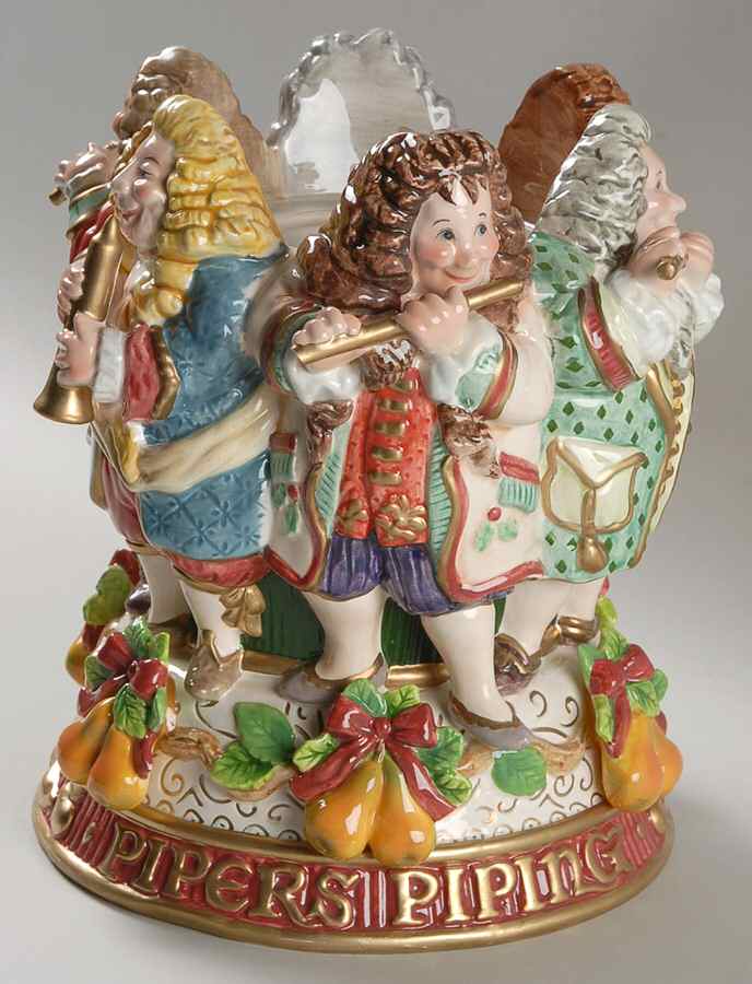 Twelve Days of Christmas 9" Pillar Candleholder by Fitz & Floyd-1