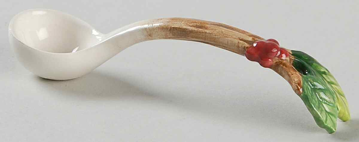 Twelve Days of Christmas All Ceramic Sugar Spoon by Fitz & Floyd-1