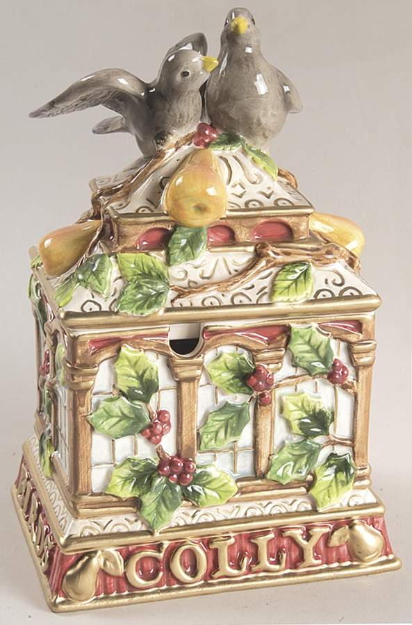 Twelve Days of Christmas Sugar Bowl & Lid by Fitz & Floyd-1