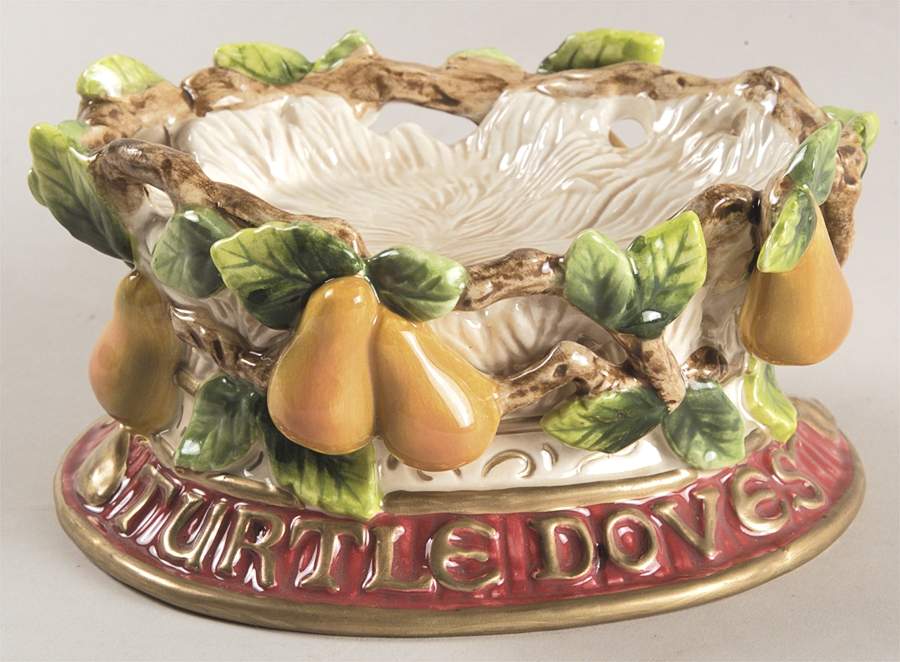 Twelve Days of Christmas Tray for Salt and Pepper Set by Fitz & Floyd-1