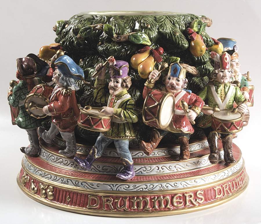 Twelve Days of Christmas Cookie Jar No Lid by Fitz & Floyd-1
