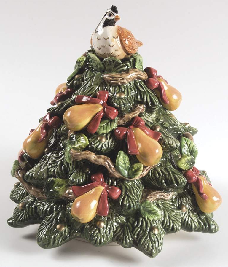 Twelve Days of Christmas Lid for Cookie Jar by Fitz & Floyd-1