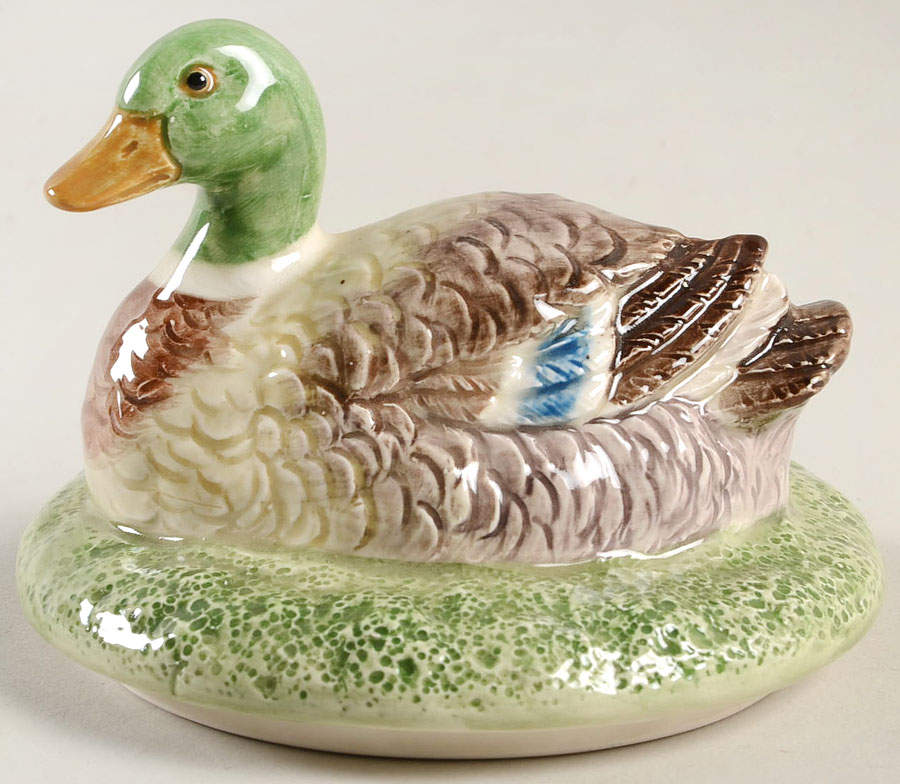 Autumn Leaves Lid for Flat Cream Soup Bowl by Fitz & Floyd-1