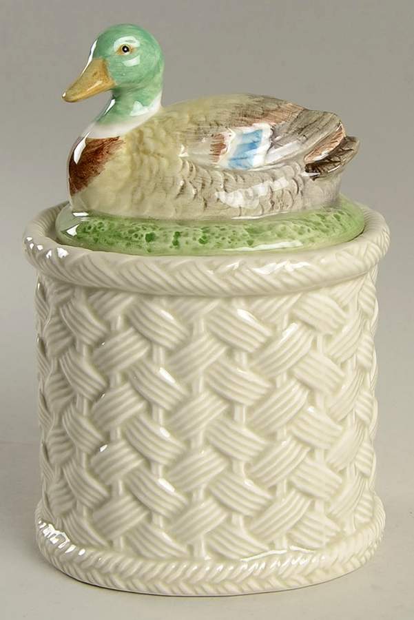 Autumn Leaves Small Canister & Lid by Fitz & Floyd-1