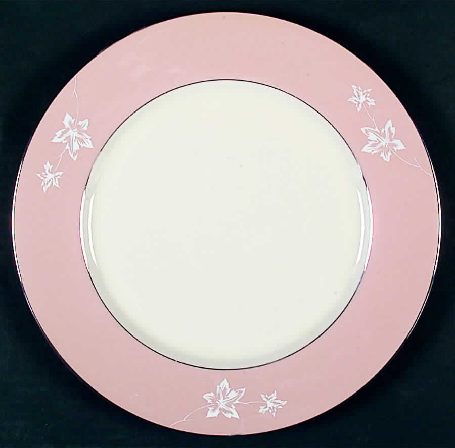 Misty Leaf Tan Dinner Plate by Flintridge-1