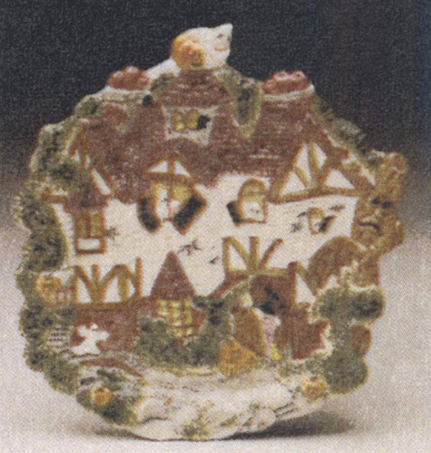 Haunted House Figural Salad Plate by Fitz & Floyd-1