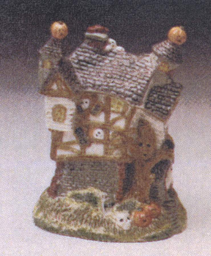 Haunted House Figural Candy Jar & Lid by Fitz & Floyd-1