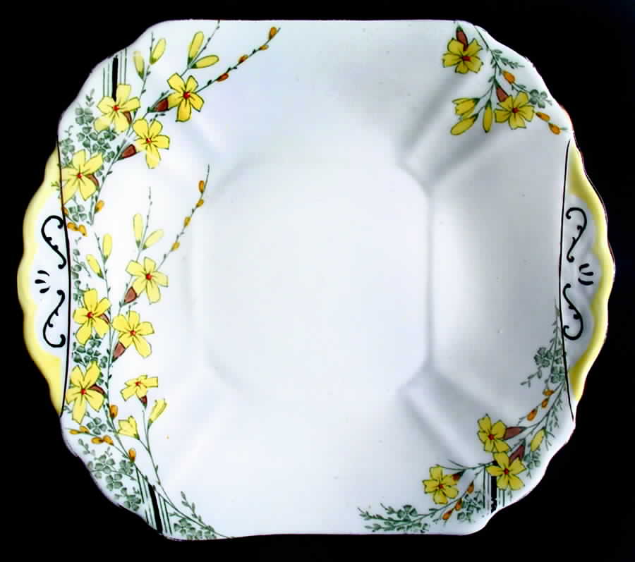 6954 Square Handled Cake Plate by Fenton-1
