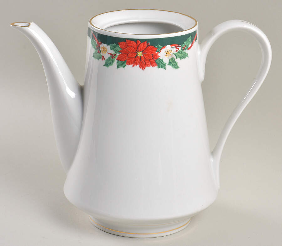 Deck the Halls Coffee Pot No Lid by Fairfield-1