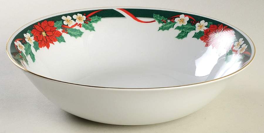 Deck the Halls 9" Round Vegetable Bowl by Fairfield-1