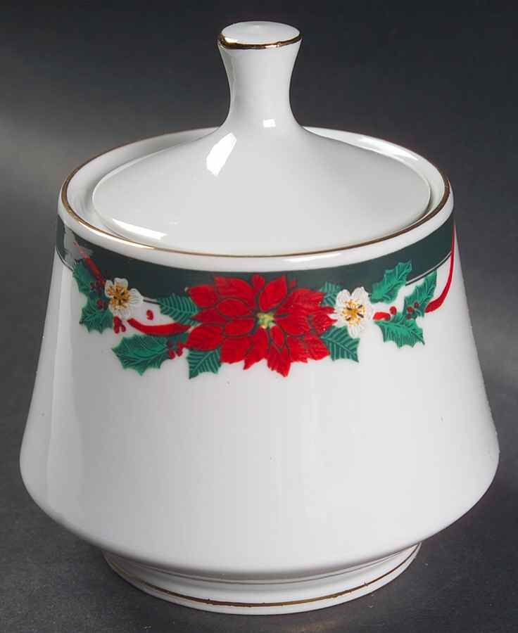 Deck the Halls Sugar Bowl & Lid by Fairfield-1