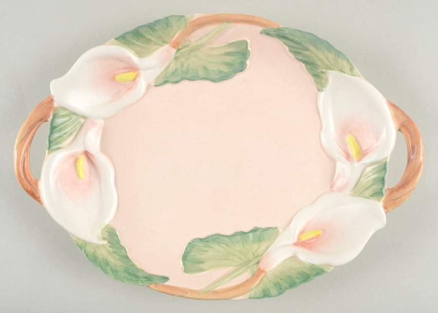 Lily of The Valley 13" Oval Serving Platter by Fitz & Floyd-1