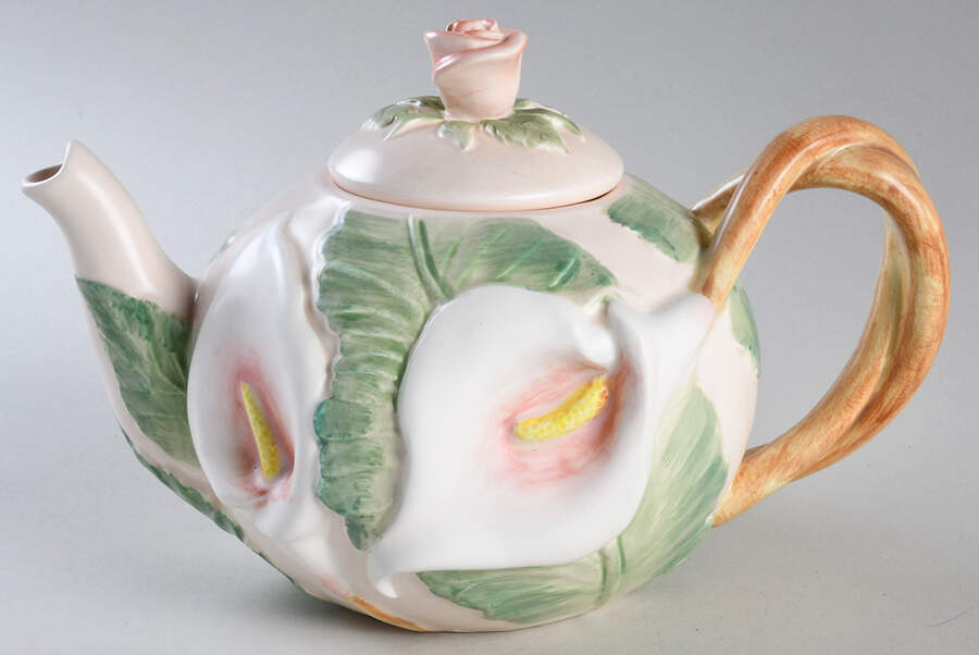 Lily of The Valley Teapot & Lid by Fitz & Floyd-1