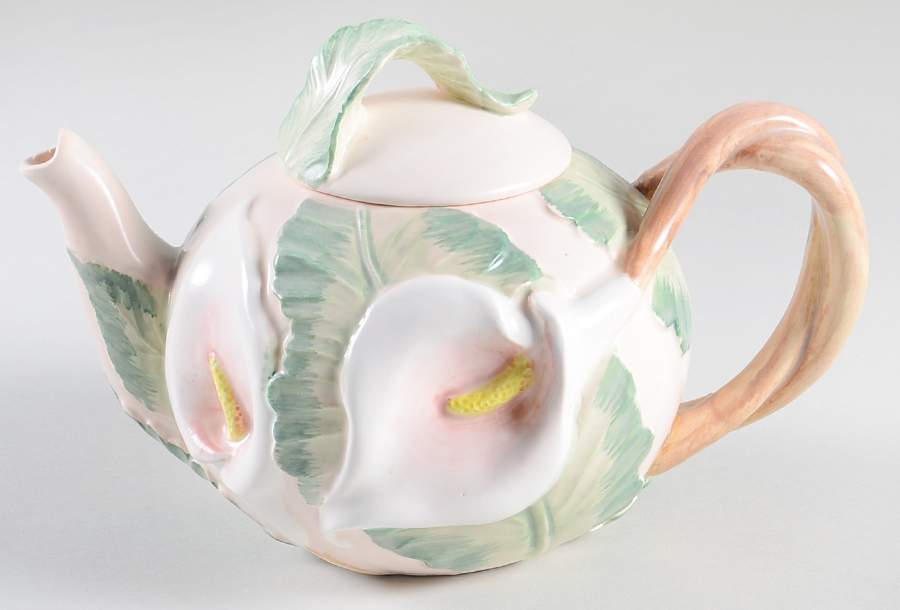 Lily of The Valley Teapot & Lid by Fitz & Floyd-1
