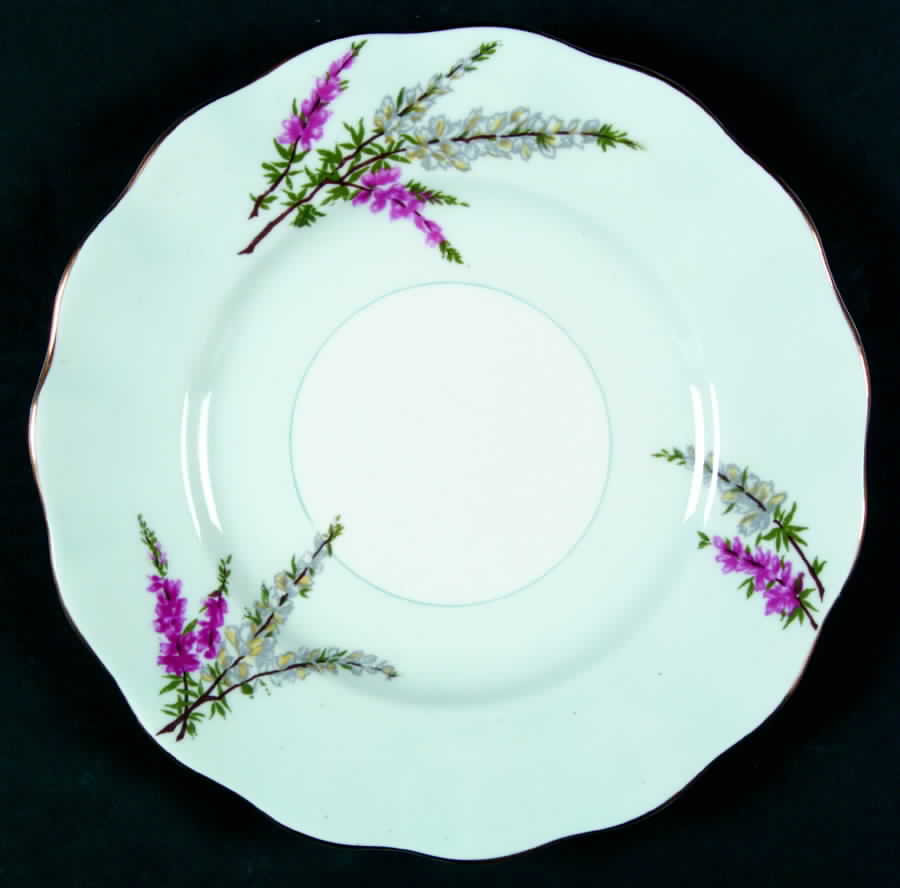 Highland Heather (15 Scalloped Salad Plate) Salad Plate by Foley-1