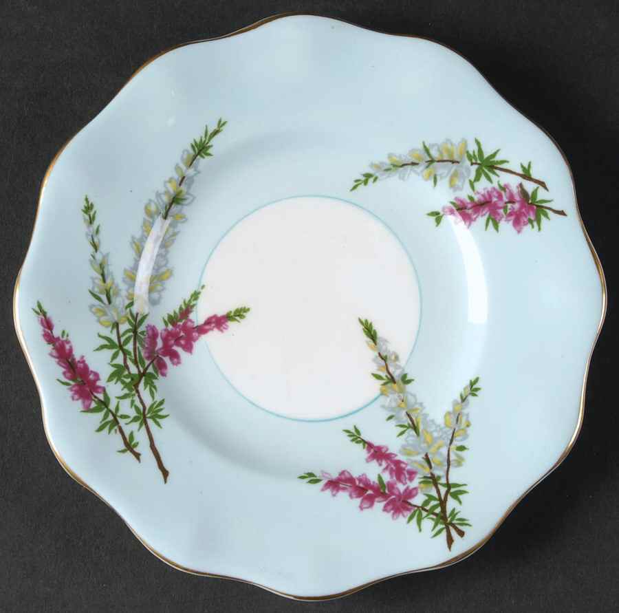 Highland Heather (15 Scalloped Salad Plate) Bread & Butter Plate by Foley-1