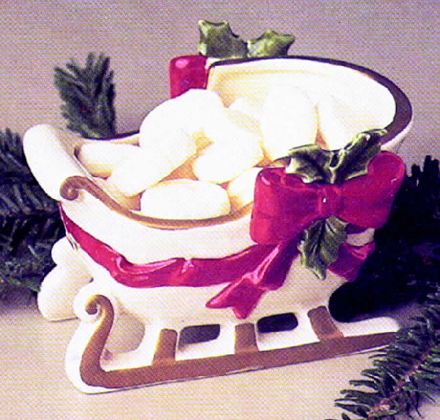 Spirits of Christmas Open Candy Dish by Fitz & Floyd-1