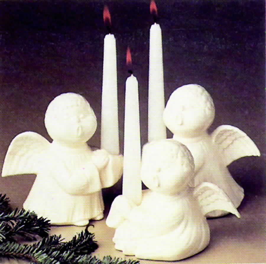 Spirits of Christmas Single Light Candlestick by Fitz & Floyd-1