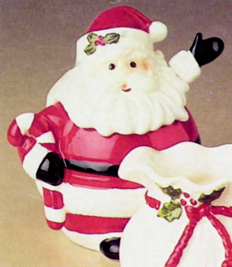 Spirits of Christmas Sugar Bowl & Lid by Fitz & Floyd-1