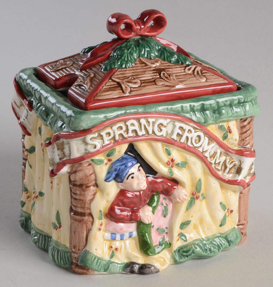 The Night Before Christmas Sugar Bowl & Lid by Fitz & Floyd-1