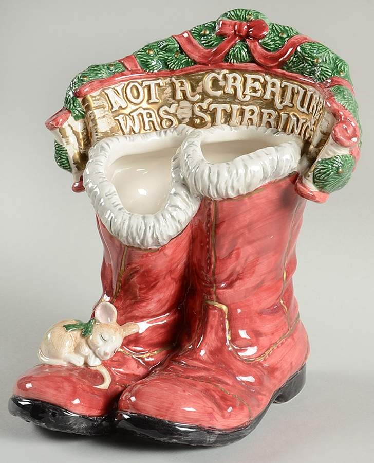 The Night Before Christmas 7" Vase by Fitz & Floyd-1