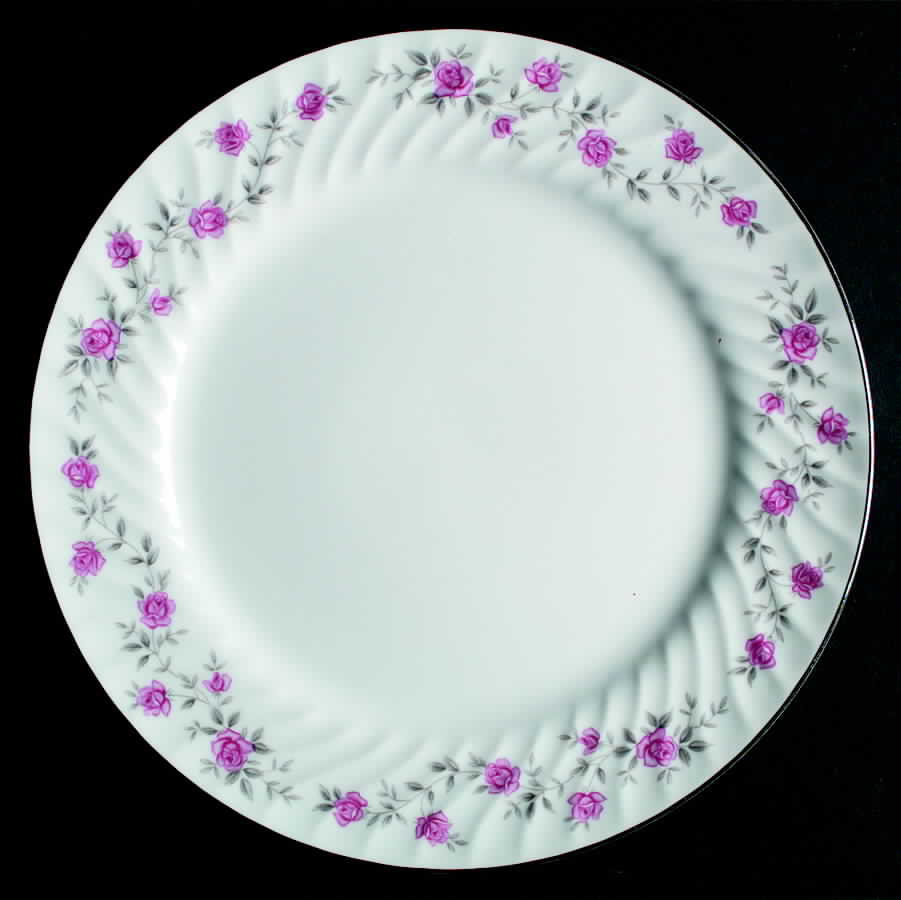 Wild Rose Dinner Plate by Fine China of Japan-1