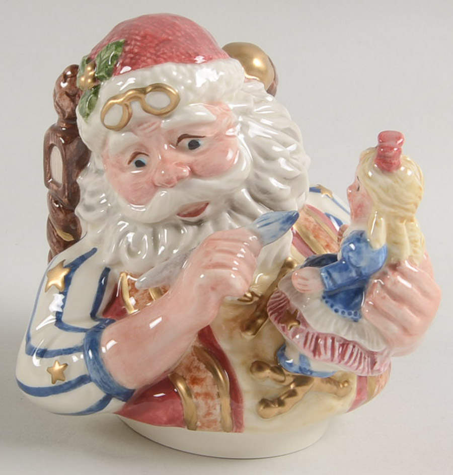 Santa's Magic Workshop Lid for Candy Jar by Fitz & Floyd-1