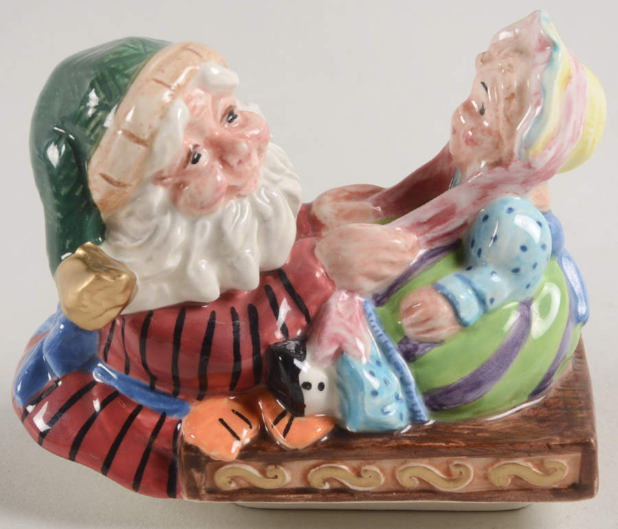 Santa's Magic Workshop Lid for Sugar Bowl by Fitz & Floyd-1
