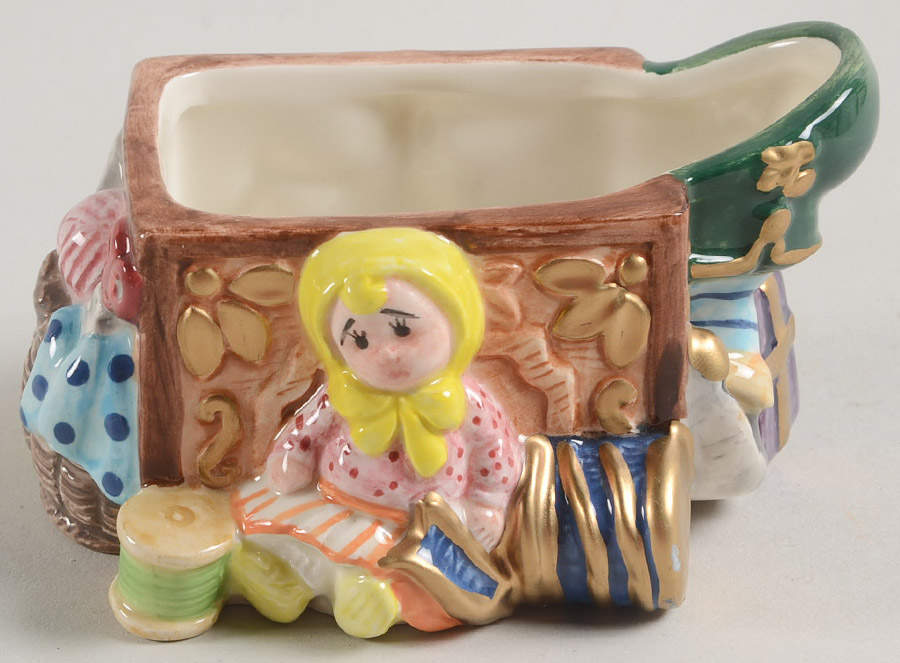 Santa's Magic Workshop Sugar Bowl No Lid by Fitz & Floyd-1