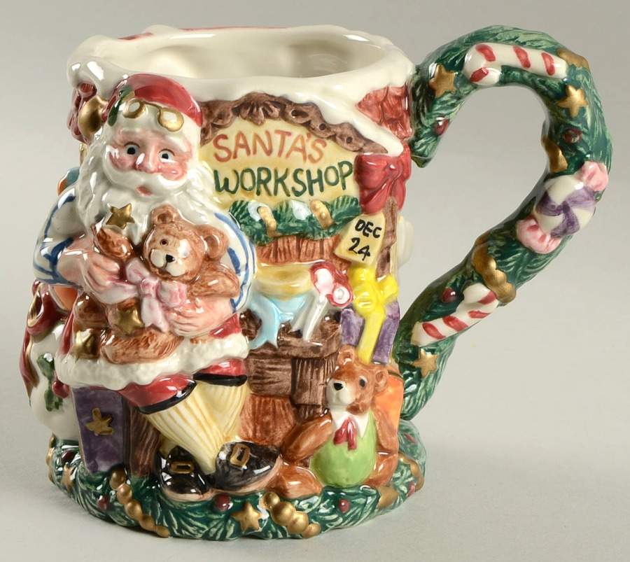 Santa's Magic Workshop Mug by Fitz & Floyd-1