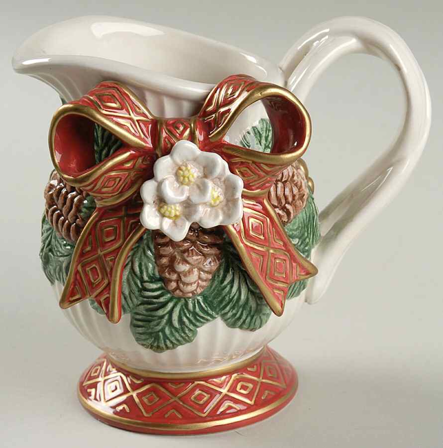 Christmas Rose Creamer by Fitz and Floyd-1