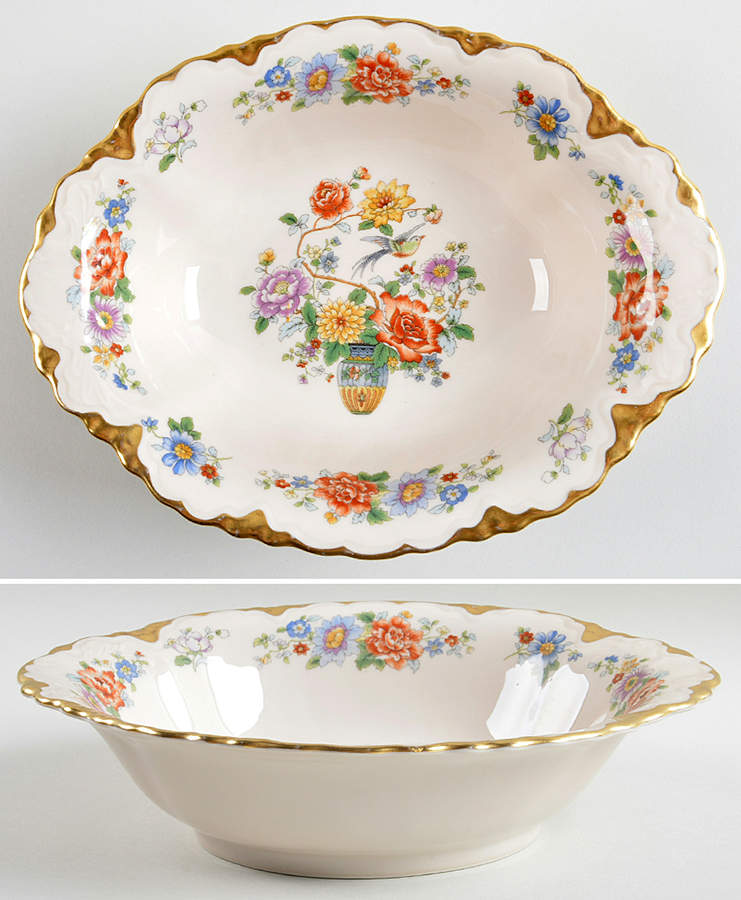 FRF4 9" Oval Vegetable Bowl by Fraunfelter-1