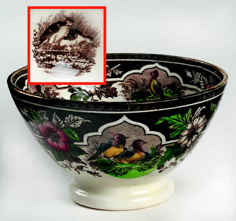 PVF16 Cranberry Bowl by PV-France (Peasant Village)-1