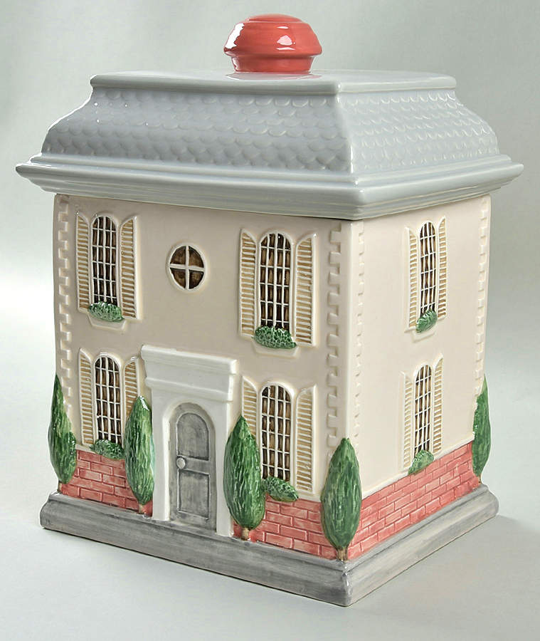 Chateau Cookie Jar & Lid by Fitz & Floyd-1