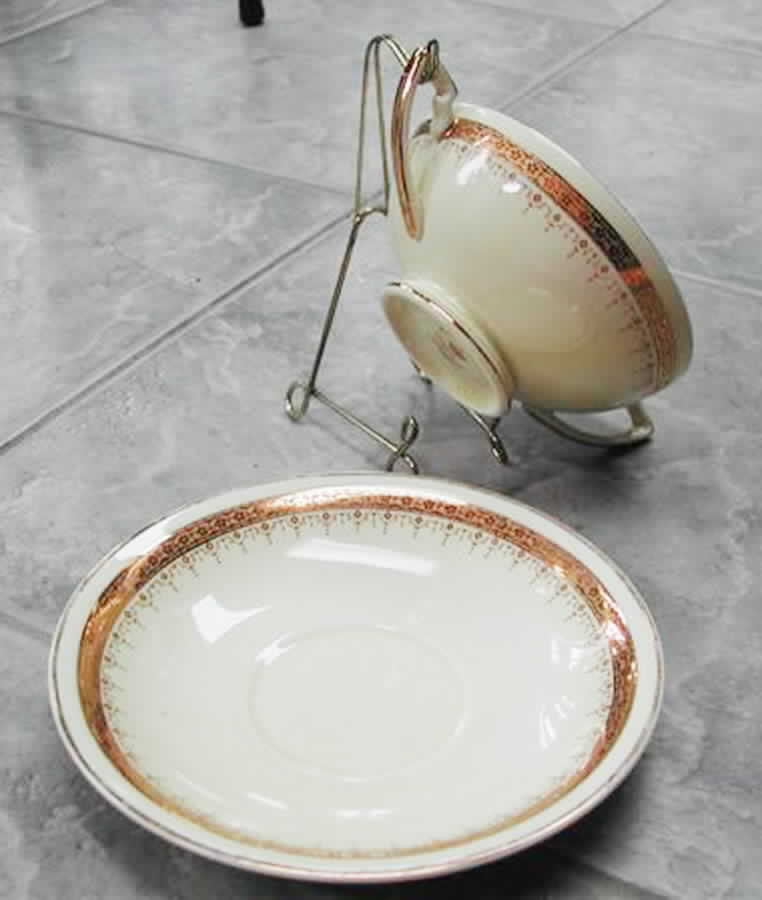 FIL14 Footed Cup & Saucer Set by S Fieldings & Co.-1
