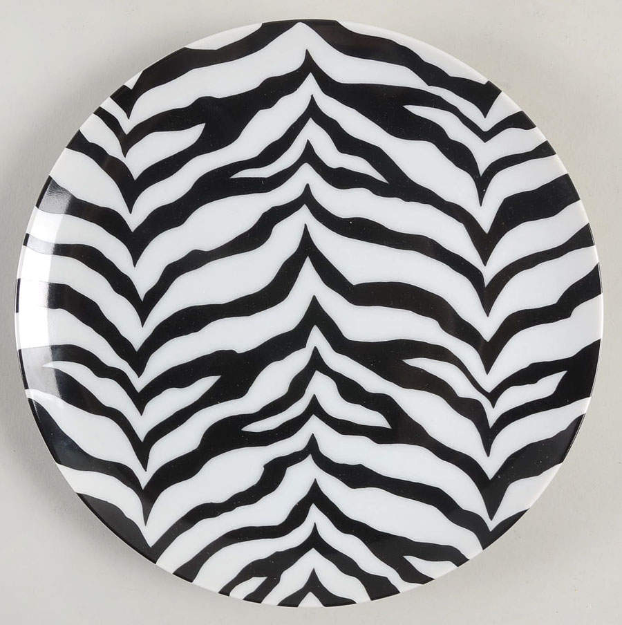 Safari Zebra Salad Plate by Fitz & Floyd-1