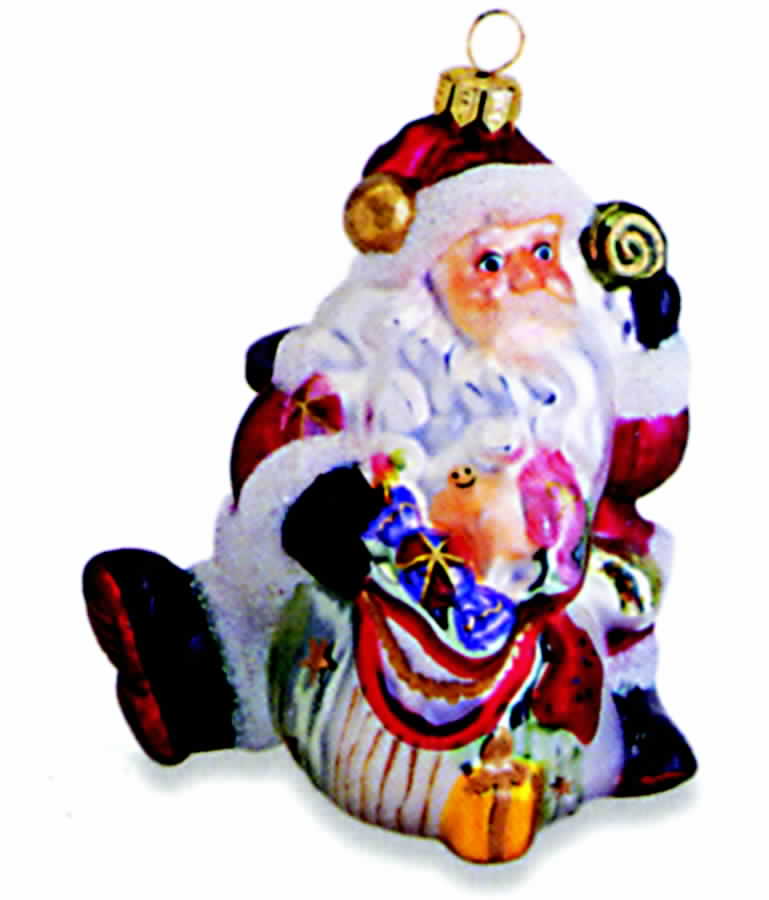 Candy Lane Express Santa Ornament by Fitz & Floyd-1