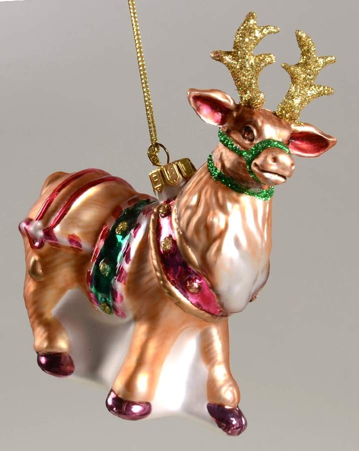 Candy Lane Express Deer Ornament by Fitz & Floyd-1