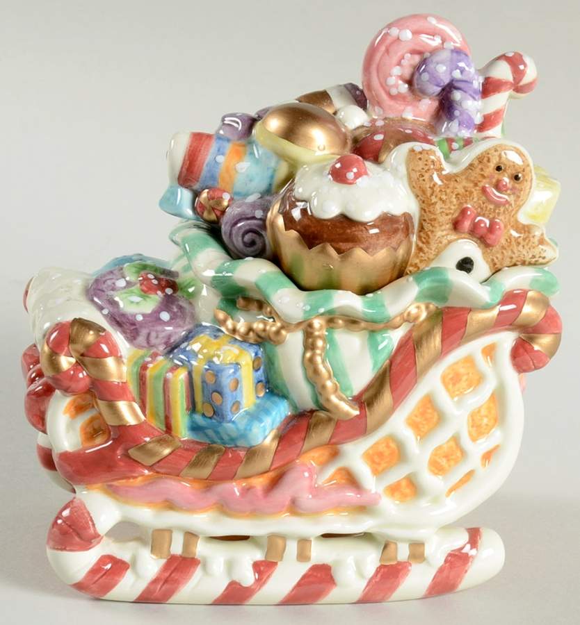 Candy Lane Express Sugar Bowl & Lid by Fitz & Floyd-1