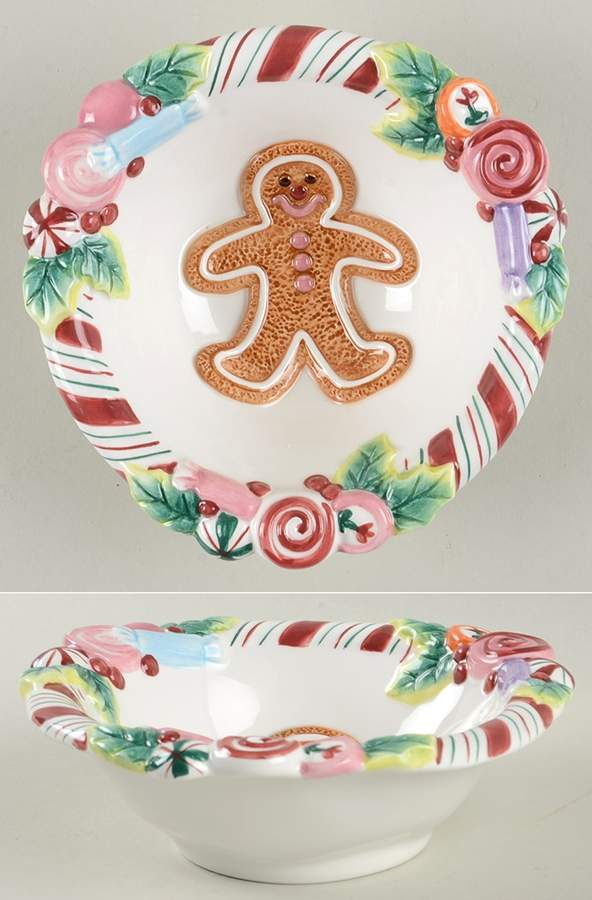 Candy Lane Express Fruit/Dessert (Sauce) Bowl by Fitz & Floyd-1