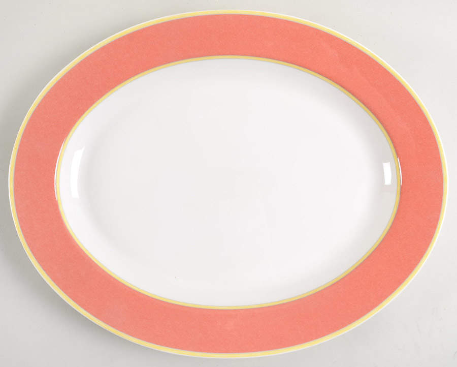 Correlations Terra Cotta 15" Oval Serving Platter by Fitz & Floyd-1