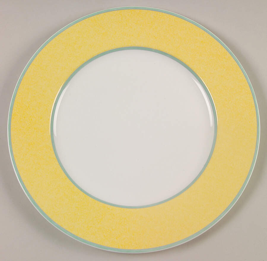 Correlations Yellow Service Plate (Charger) by Fitz & Floyd-1