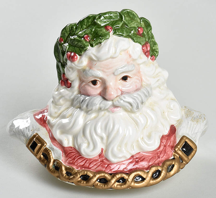 Christmas Carol Lid for Biscuit Barrel by Fitz & Floyd-1