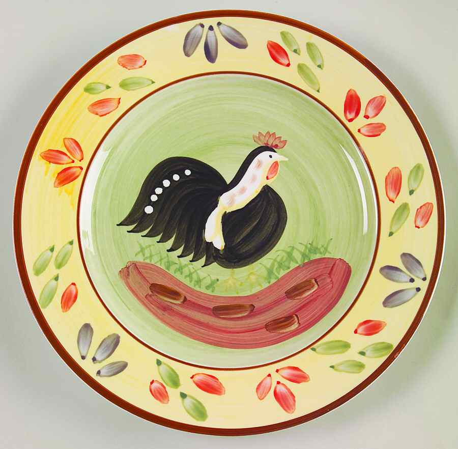 Indiana Rooster Dinner Plate by Farberware-1